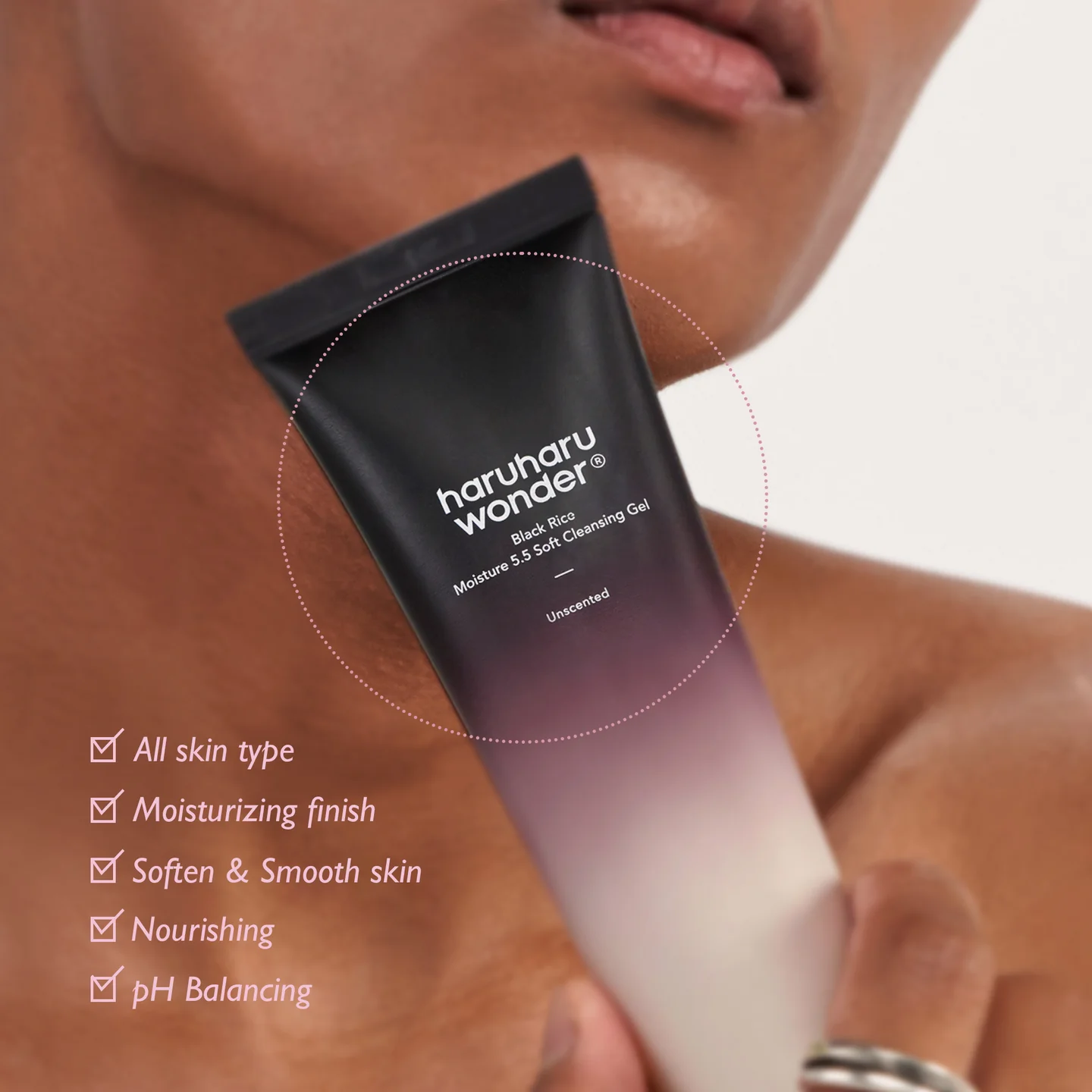 Haruharu Wonder Black Rice Moisture 5.5 Soft Cleansing Gel 100ml - cleansing gel - glowfit.gr