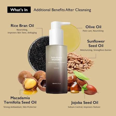 haruharu wonder Black Rice Moisture Deep Cleansing Oil 150ml - cleansing oil - glowfit.gr