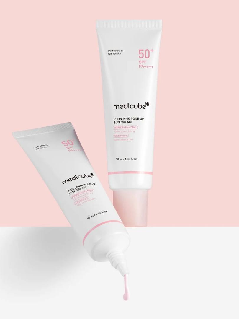 Medicube PDRN Pink Tone Up Sun Cream SPF50 50ml – Αντηλιακή με Glow Effect -  - glowfit.gr