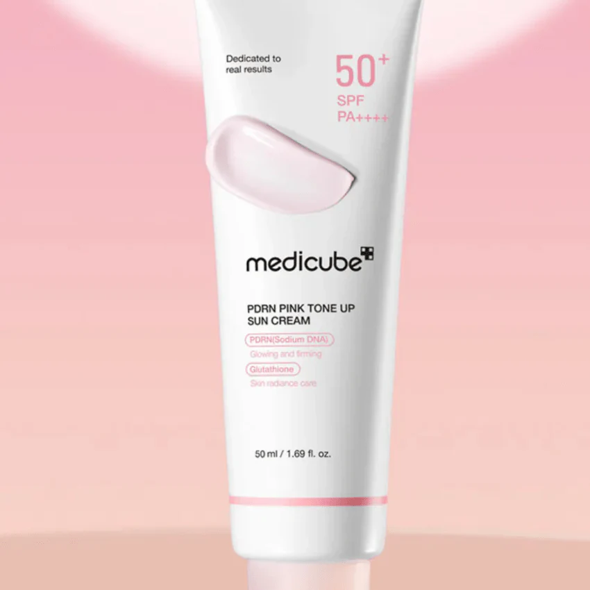 Medicube PDRN Pink Tone Up Sun Cream SPF50 50ml – Αντηλιακή με Glow Effect -  - glowfit.gr