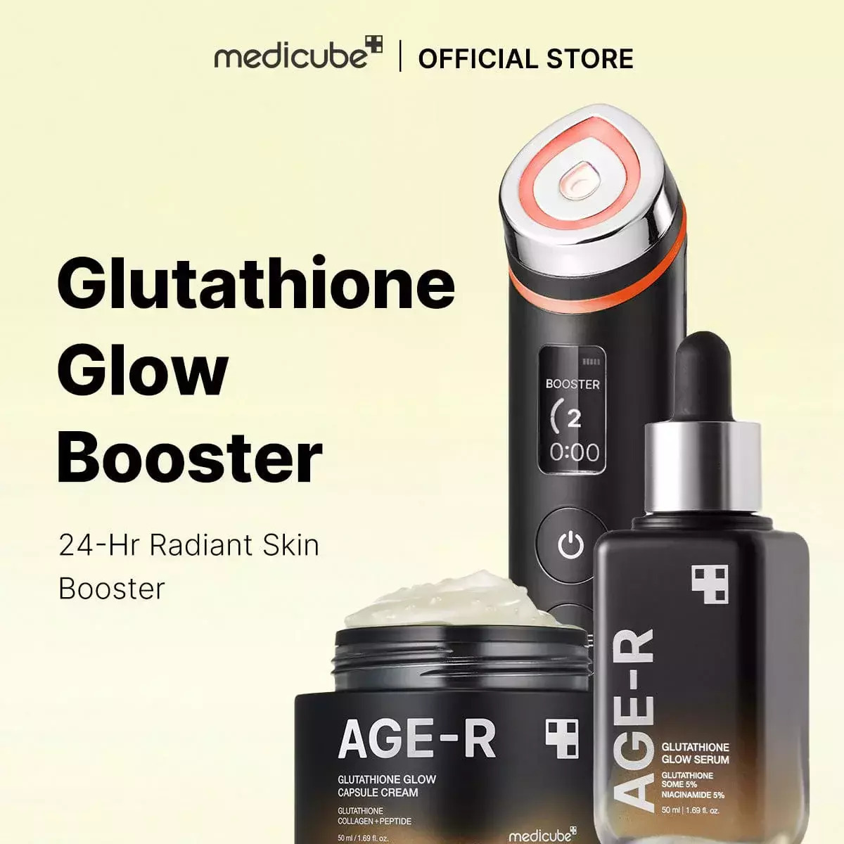 AGE-R Glutathione Glow Capsule Facial Cream 50ml - Medicube - glowfit.gr