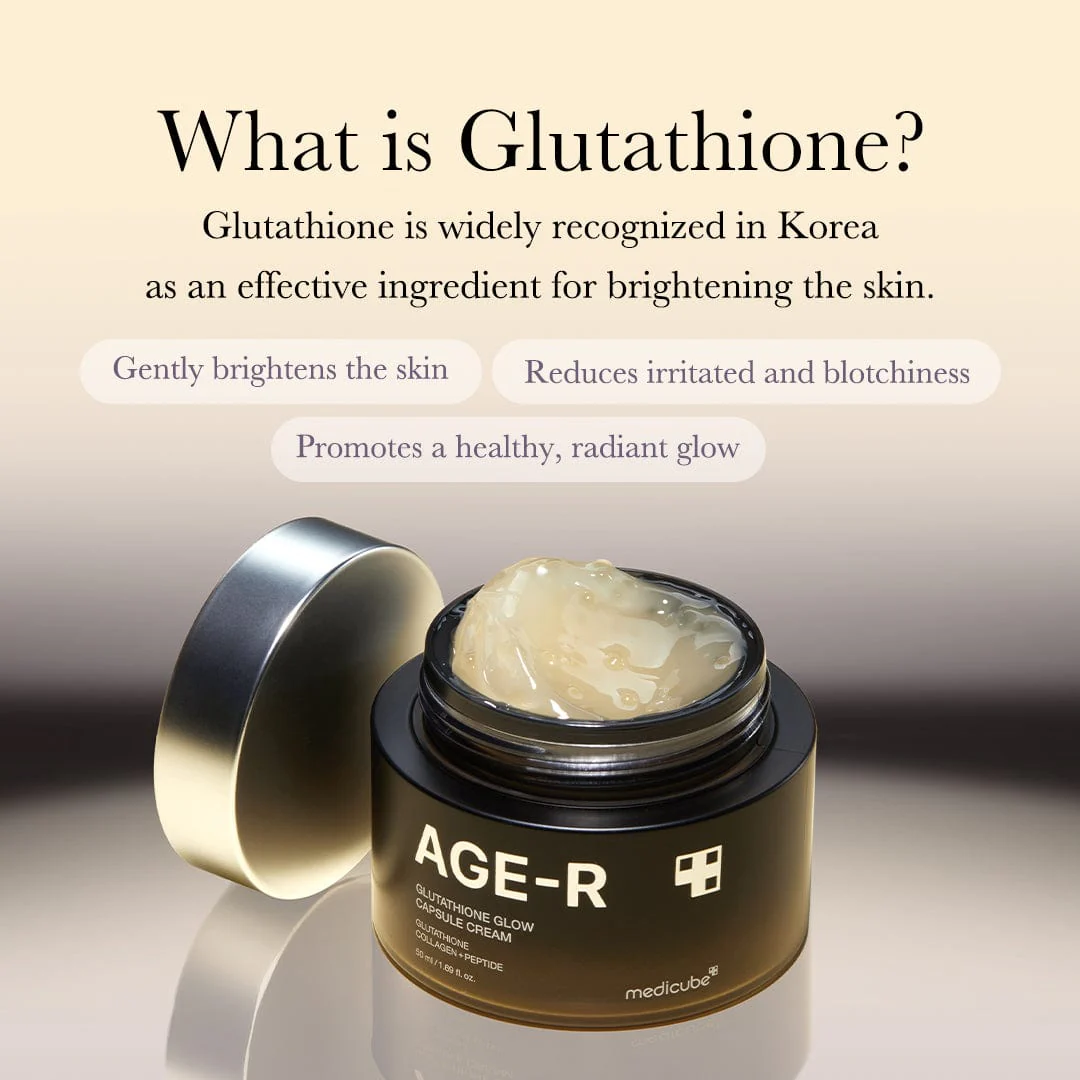 Medicube AGE-R Glutathione Glow Capsule Facial Cream 50ml - κρέμα λάμψης με γλουταθειόνη - glowfit.gr