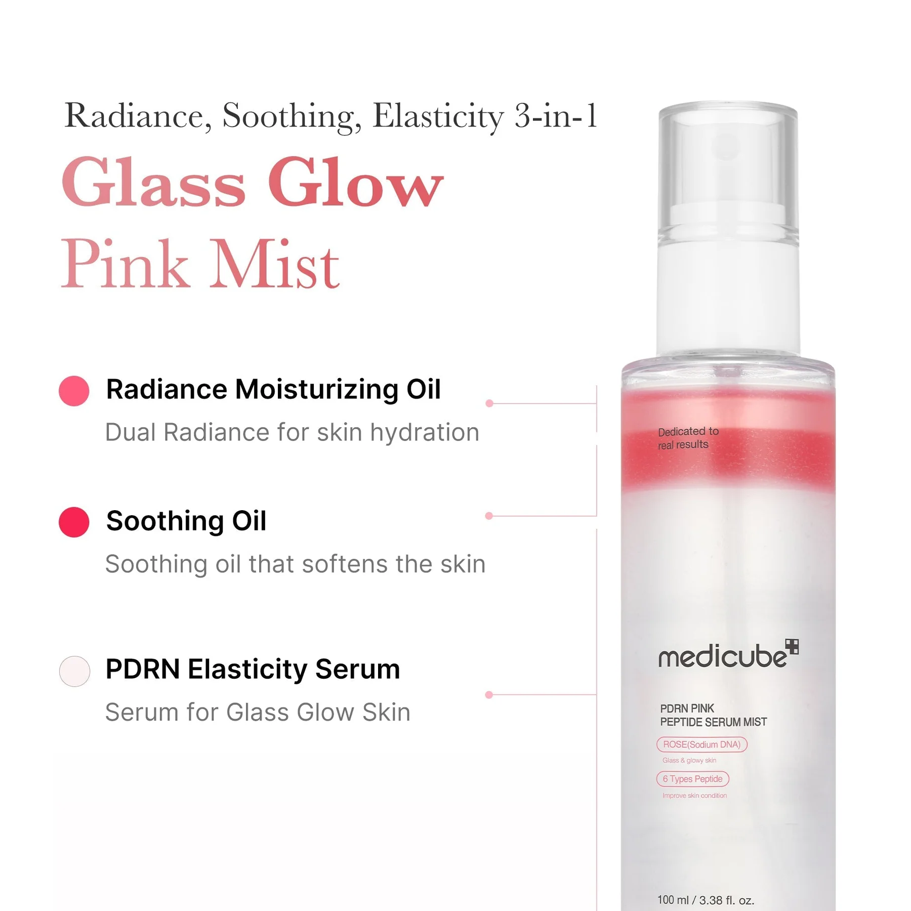 Medicube PDRN Pink Glutathione Serum Mist 100ml – Mist Λάμψης & Αντιγήρανσης με PDRN - medicube - glowfit.gr