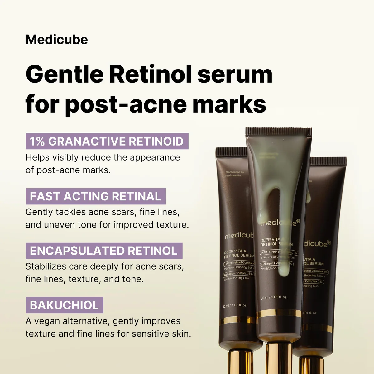Deep Vita A Retinol Serum - Firming Serum with Retinol 30ml - Medicube - glowfit.gr