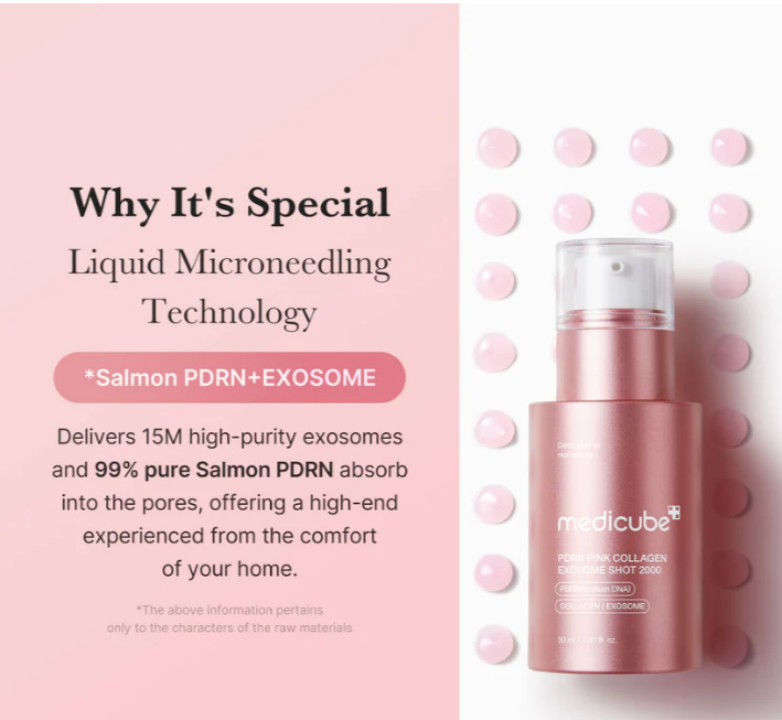 Medicube PDRN Pink Collagen Exosome Shot 2000 30ml - serum με PDRN και exosomes - glowfit.gr