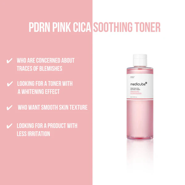 PDRN Pink Cica Soothing Toner 250ml - Medicube - glowfit.gr