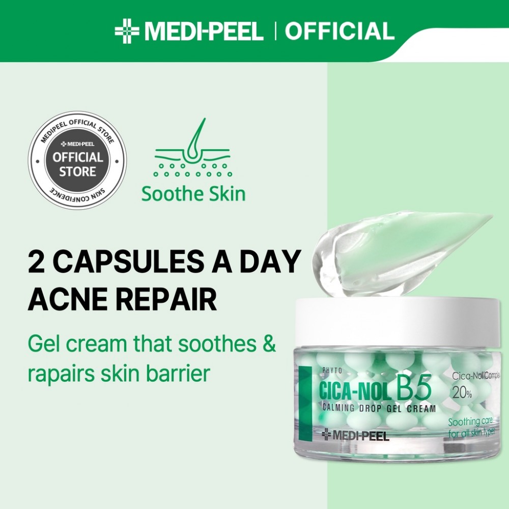 Phyto CICA-Nol B5 Calming Drop Gel Cream 50gr– Καταπραϋντική & Ενυδατική Κρέμα  με CICA, Κεραμίδια & Πανθενόλη - Medipeel - glowfit.gr