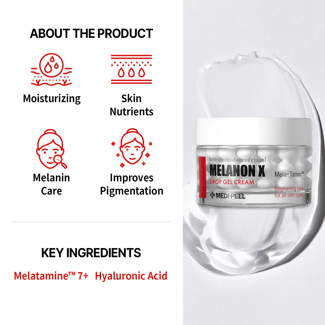 Medi-Peel Melanon X Blemish Lightening Gel-Cream 50g - κορεάτικη κρέμα πανάδων - glowfit.gr