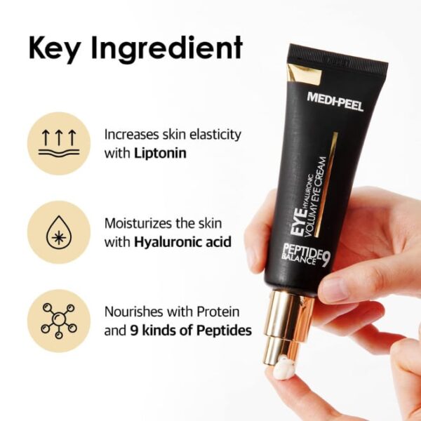 MEDI-PEEL Peptide 9 Hyaluronic Volumy Eye Cream - αντιγηραντική κρέμα ματιών - glowfit.gr