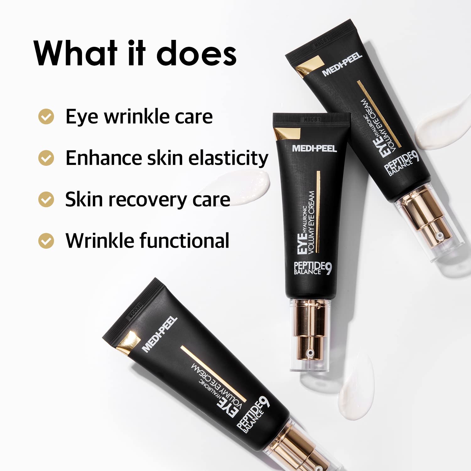 MEDI-PEEL Peptide 9 Hyaluronic Volumy Eye Cream - αντιγηραντική κρέμα ματιών - glowfit.gr