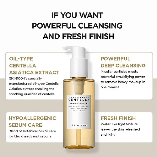 Madagascar Centella Light Cleansing Oil 200ml - Skin1004 - glowfit.gr