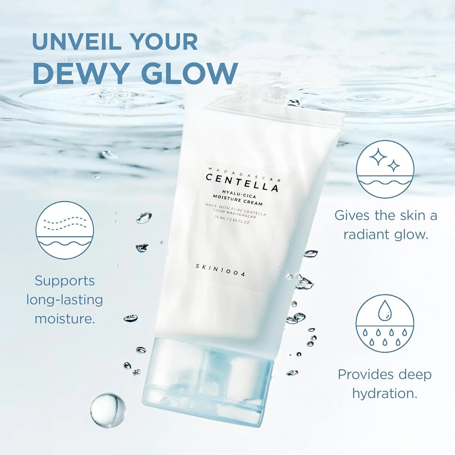 SKIN1004 Hyalu-Cica Moisture Cream – Ενυδατική με Centella & Υαλουρονικό -  - glowfit.gr