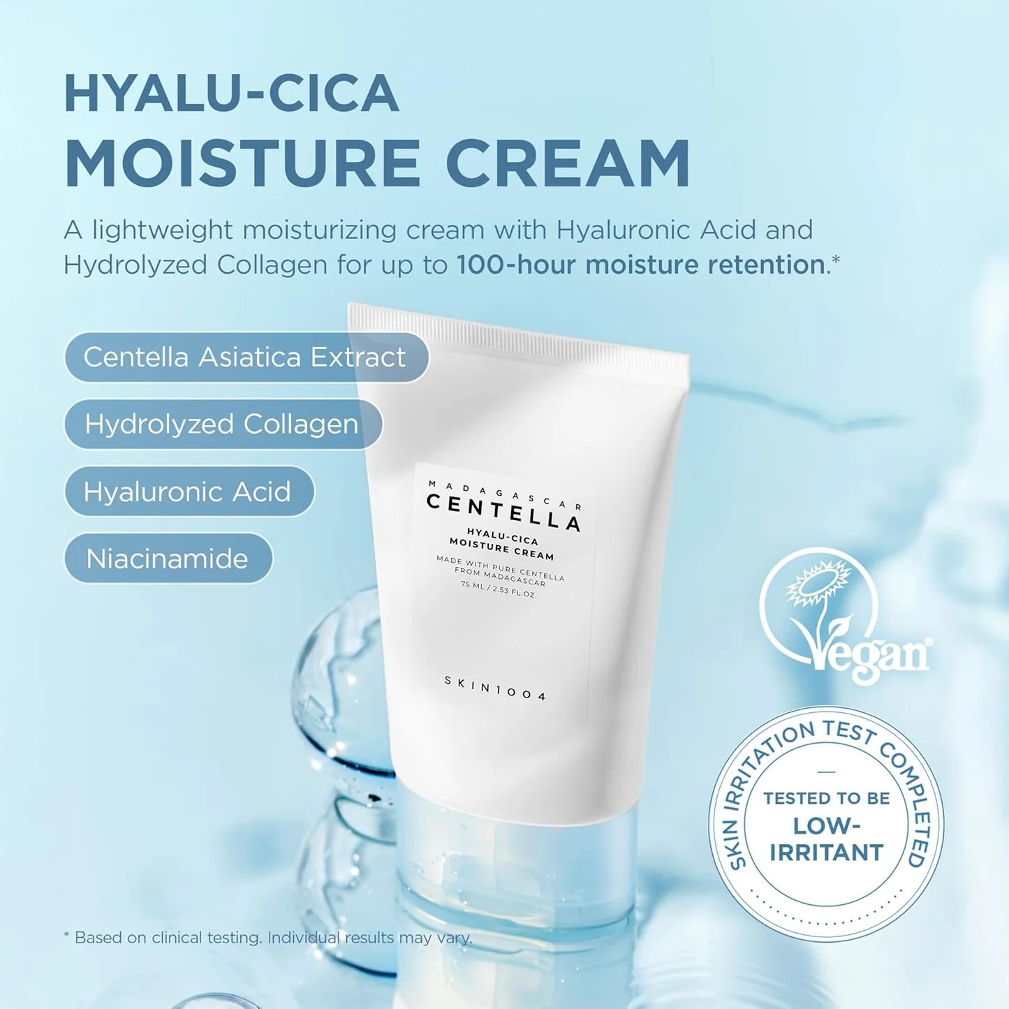 SKIN1004 Hyalu-Cica Moisture Cream – Ενυδατική με Centella & Υαλουρονικό -  - glowfit.gr